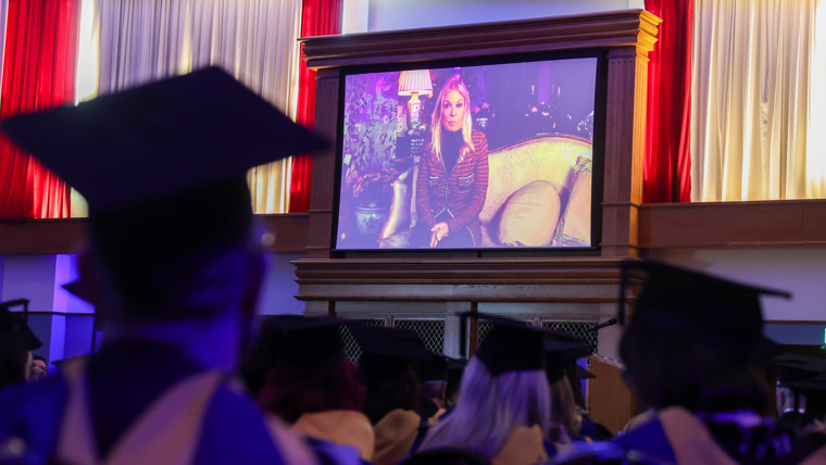 Ambassador Hartley addresses graduates